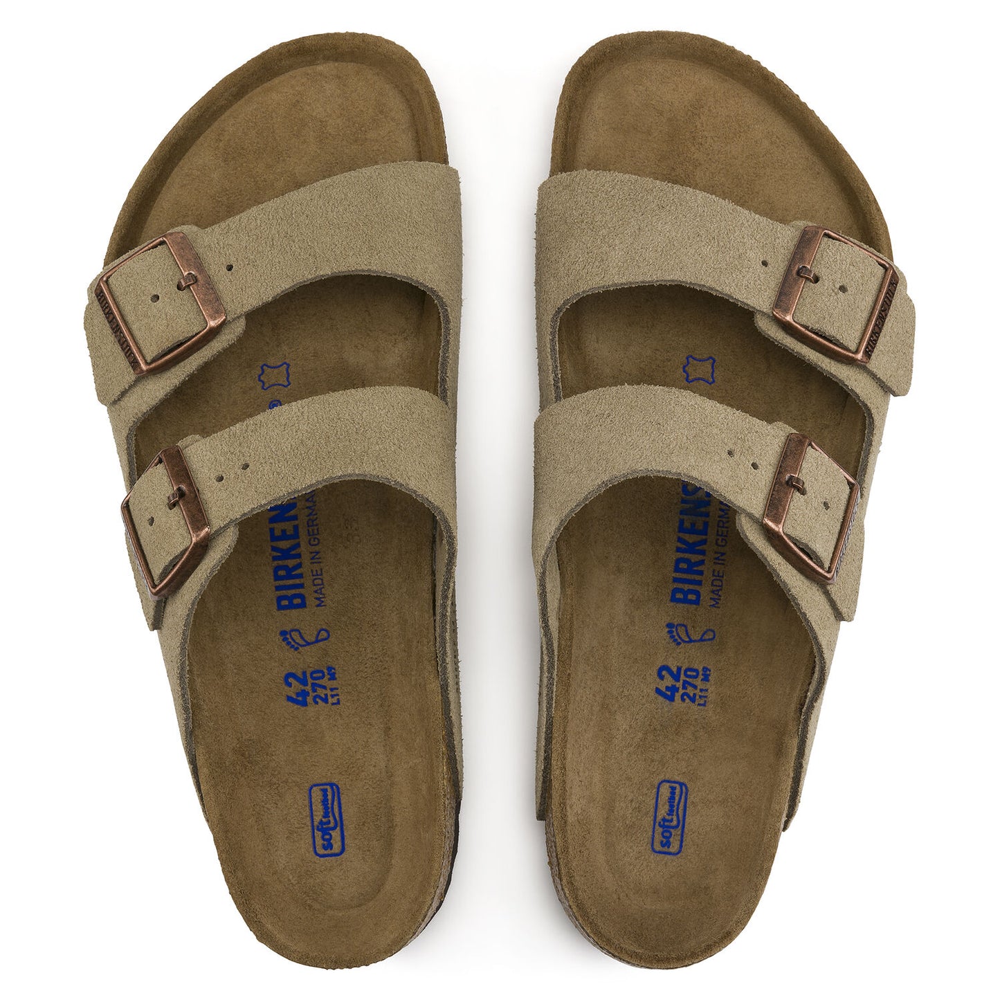 Arizona Soft Footbed Suede Leather - Men