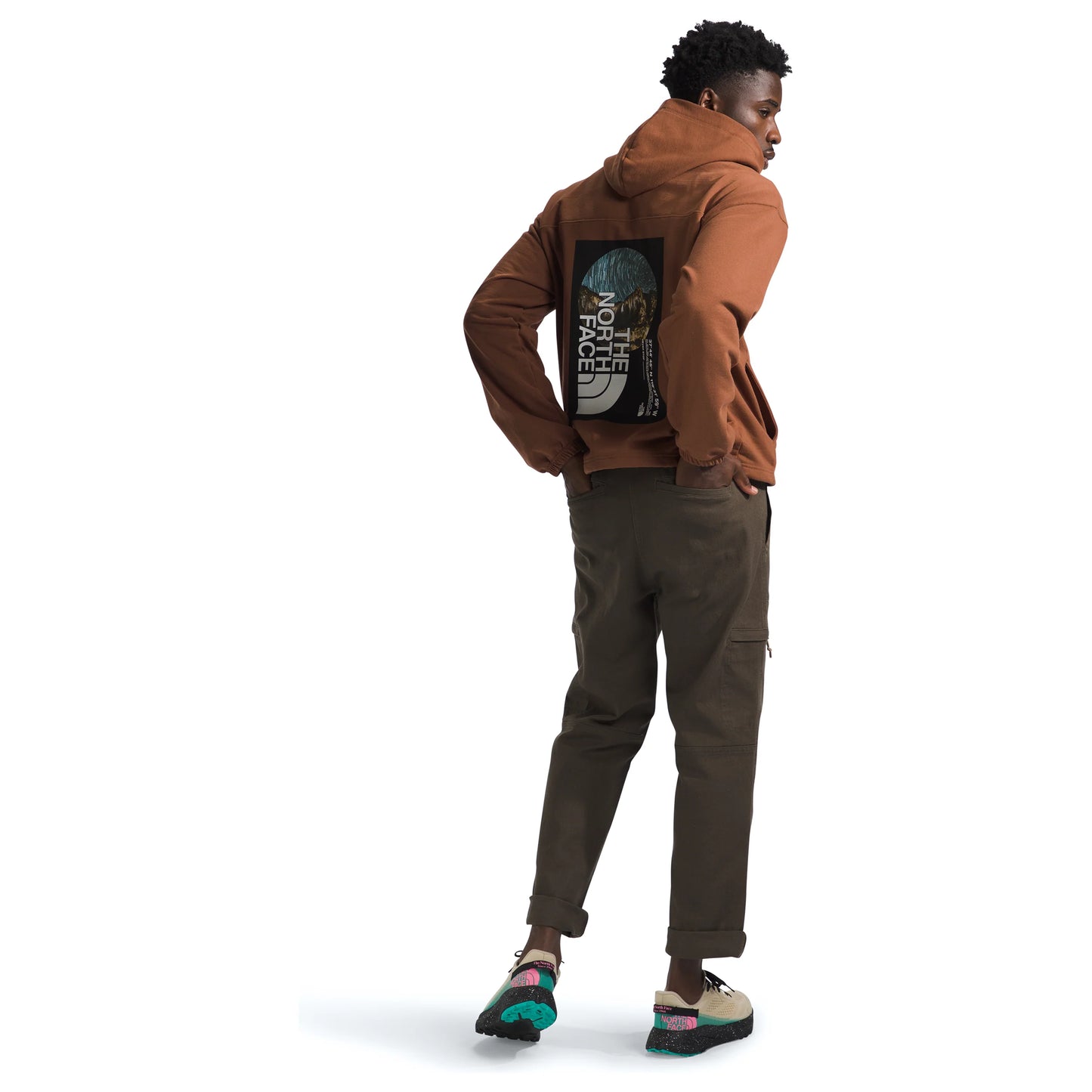 Men's Axys Hoodie in Stone Brown