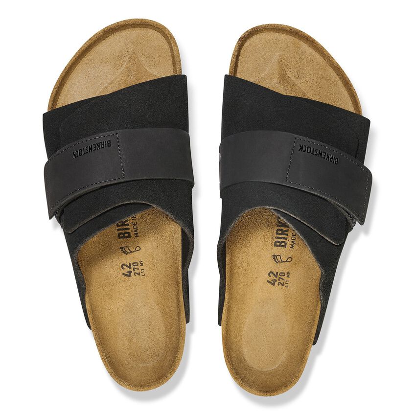 Kyoto Nubuck-Suede Leather - Black