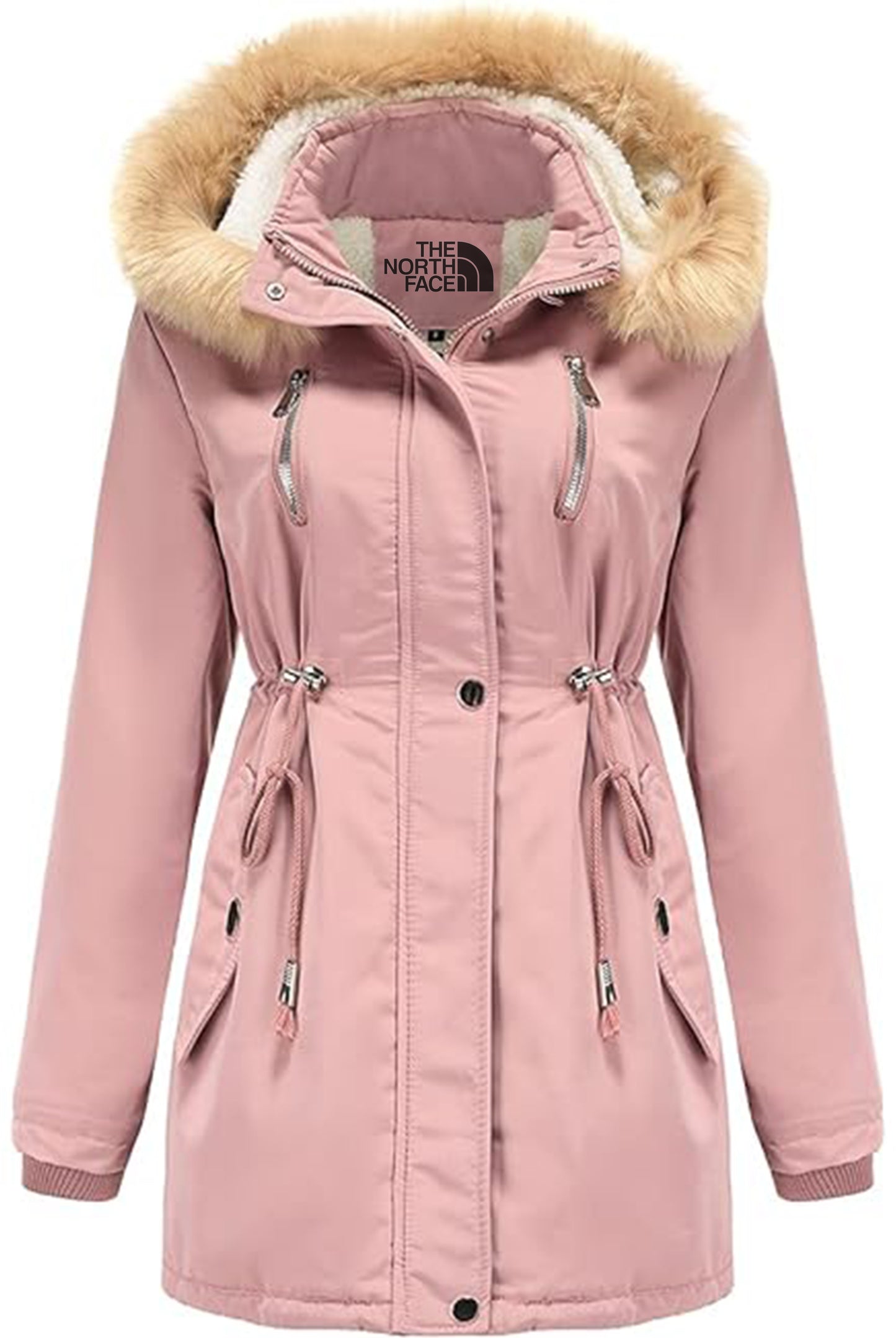 Winter Hooded Zip-Up Parka Jacket-WOMEN'S