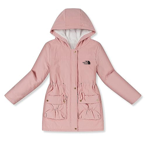 Women's Winter Mid Length Thick Warm Faux Lamb Wool Lined Jacket Coat