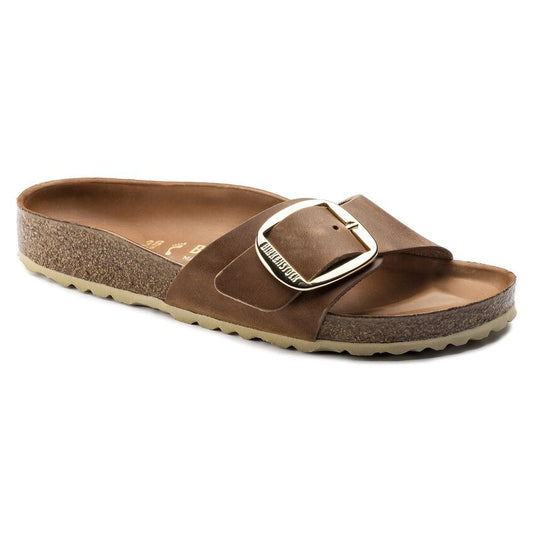 Madrid Big Buckle Oiled Leather - Cognac 