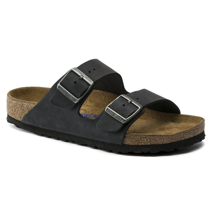 Arizona Soft Footbed Oiled Leather - Black 