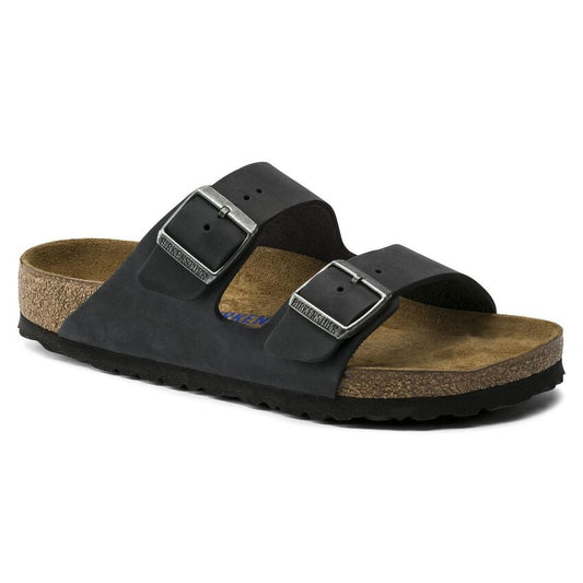 Arizona Soft Footbed Oiled Leather - Black 