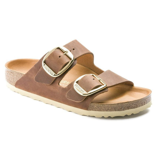 Arizona Big Buckle Oiled Leather - Cognac 
