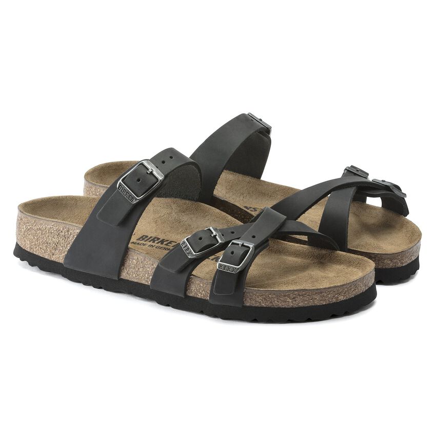 Franca Oiled Leather - Black 