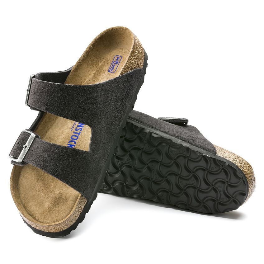 Arizona Soft Footbed Suede Leather - Velvet Gray 