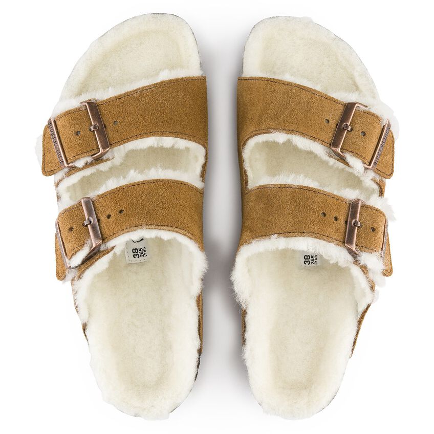 Arizona Shearling Suede Leather - Mink 