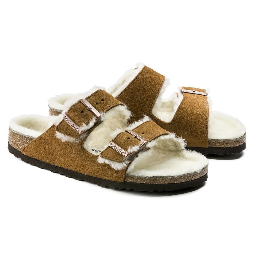 Arizona Shearling Suede Leather - Mink 