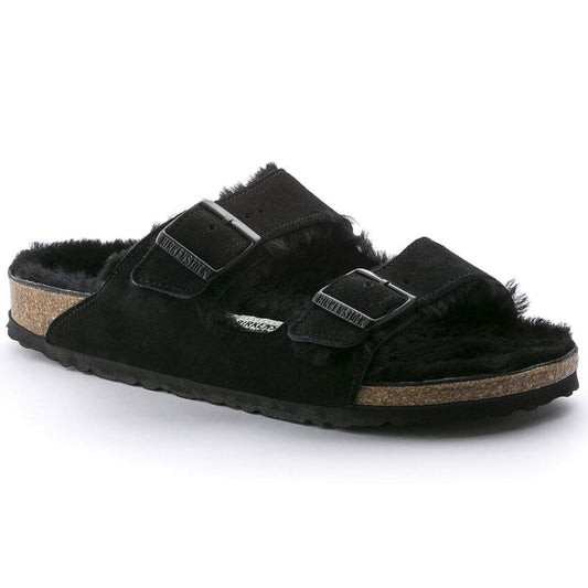 Arizona Shearling Suede Leather - Black 