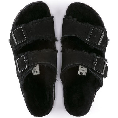 Arizona Shearling Suede Leather - Black 