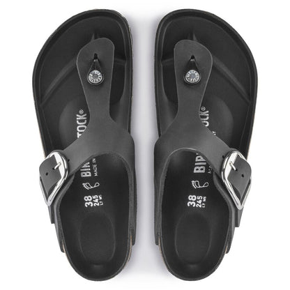 Gizeh Big Buckle Oiled Leather - Black 