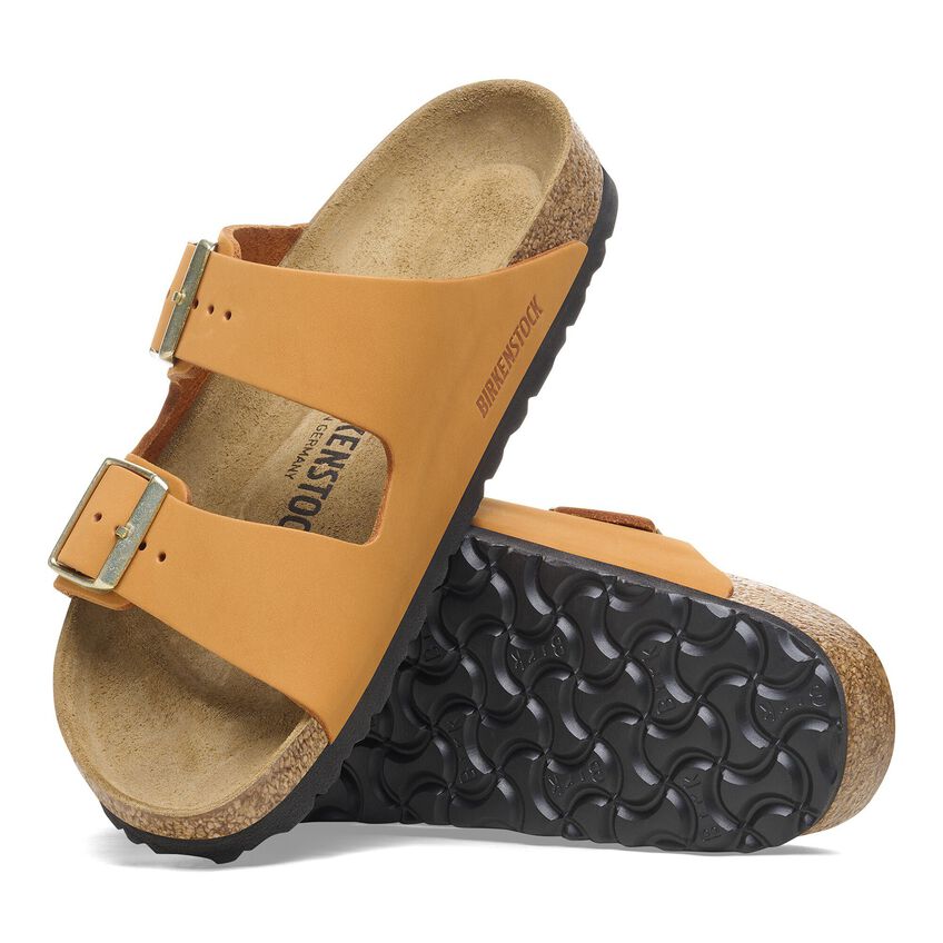 Arizona Nubuck Leather - Burnt Orange 
