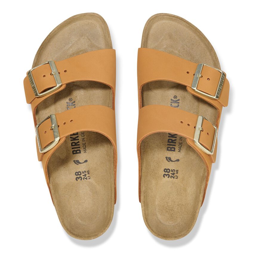 Arizona Nubuck Leather - Burnt Orange 