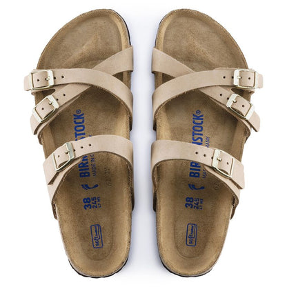 Franca Soft Footbed Nubuck Leather - Sandcastle 