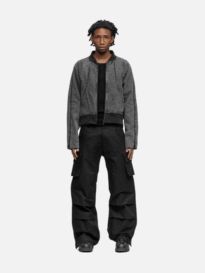 ZIPPER DENIM JACKET NOISE 