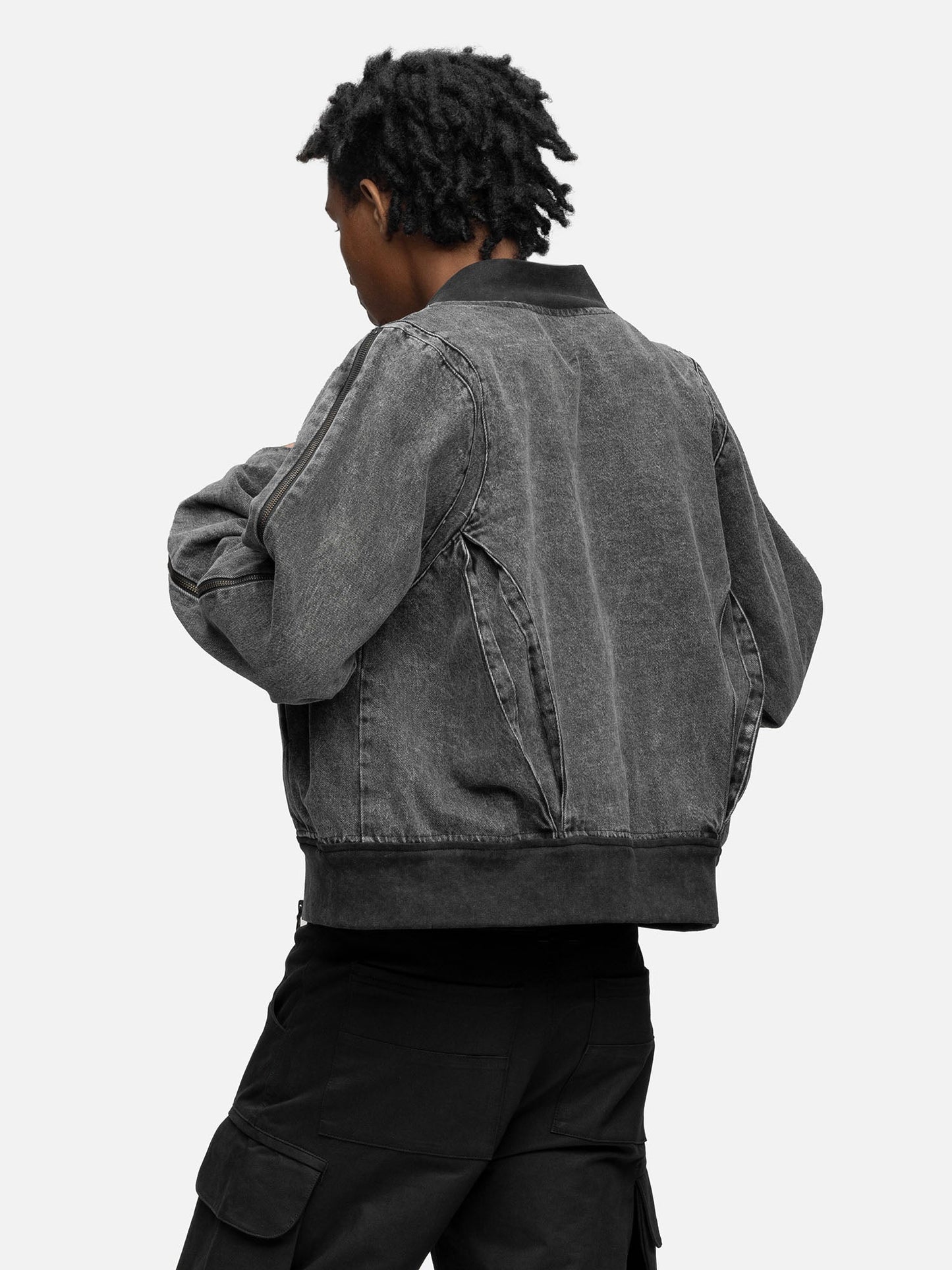 ZIPPER DENIM JACKET NOISE 