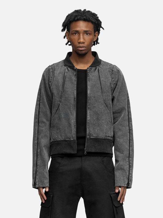 ZIPPER DENIM JACKET NOISE 