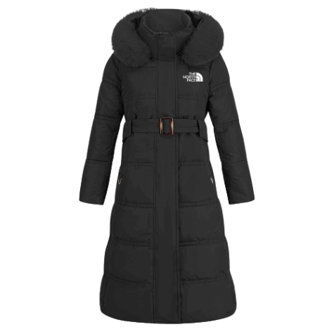 Women's winter long sewing slim -fitting tank coat, bringing artificial fur hood